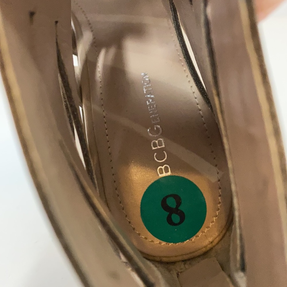 Tan Faux Leather Caged Lace-Up Booties 8 - Picture 8 of 12